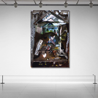 Interno Del Fienile Dolaucothy Frances Hodgkins fhd4 quadro stampato su tela