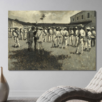 Scioglimento Dell'Esercito Di Gomez Frederic Remington frm12 quadro stampato su tela