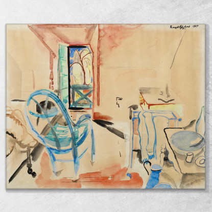 Scena D'Interno Frances Hodgkins fhd16 quadro stampato su tela
