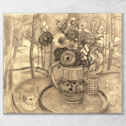 Brocca Di Fiori Frances Hodgkins fhd17 quadro stampato su tela