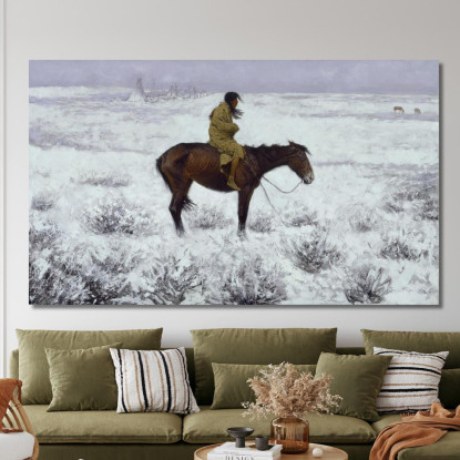 Il Ragazzo Pastore Frederic Remington frm47 quadro stampato su tela