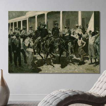 Il Ritorno Di Gomez All'Avana Frederic Remington frm57 quadro stampato su tela
