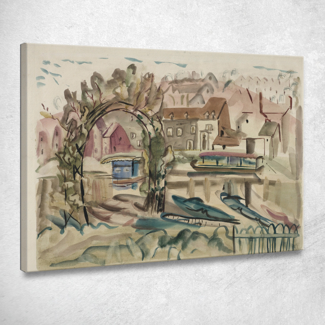 Sul Fiume Severn Frances Hodgkins fhd20 quadro stampato su tela