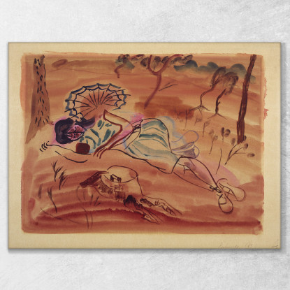 Pinete Sotto I Pini Frances Hodgkins fhd21 quadro stampato su tela