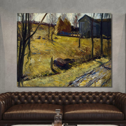 Pagliai E Fienile George Wesley Bellows gwb24 quadro stampato su tela