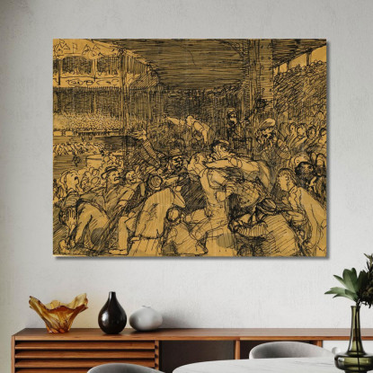 Uccidi L'Arbitro George Wesley Bellows gwb27 quadro stampato su tela