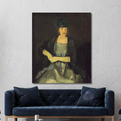 Maud Murray Dale La Signora Chester Dale George Wesley Bellows gwb32 quadro stampato su tela