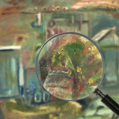 Cortile Di Purbeck Nel Primo Pomeriggio Frances Hodgkins fhd24 quadro stampato su tela