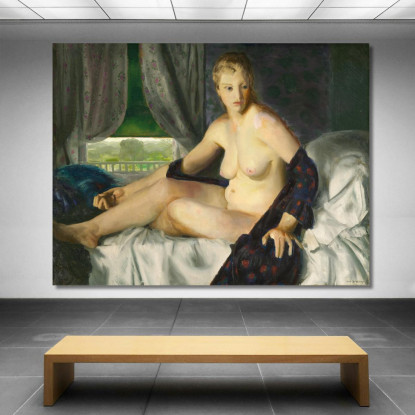 Nudo Con Ventilatore George Wesley Bellows gwb41 quadro stampato su tela