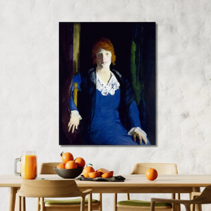 Ritratto Di Florence Pierce George Wesley Bellows gwb50 quadro stampato su tela