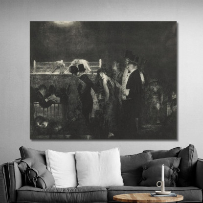 Preliminari Per Il Grande Incontro George Wesley Bellows gwb51 quadro stampato su tela