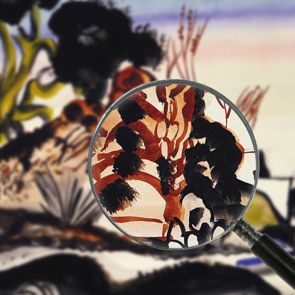 Strada Verso Le Colline Ibiza Frances Hodgkins fhd27 quadro stampato su tela