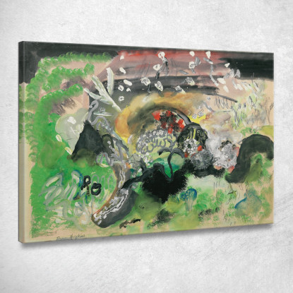 Primavera A Little Woolgarston Frances Hodgkins fhd31 quadro stampato su tela