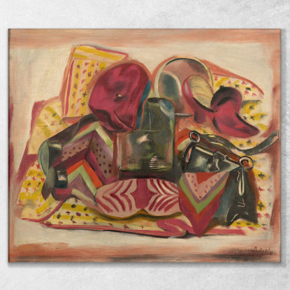 Natura Morta Autoritratto Frances Hodgkins fhd35 quadro stampato su tela