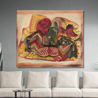 Natura Morta Autoritratto Frances Hodgkins fhd35 quadro stampato su tela