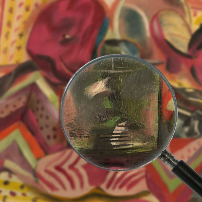 Natura Morta Autoritratto Frances Hodgkins fhd35 quadro stampato su tela