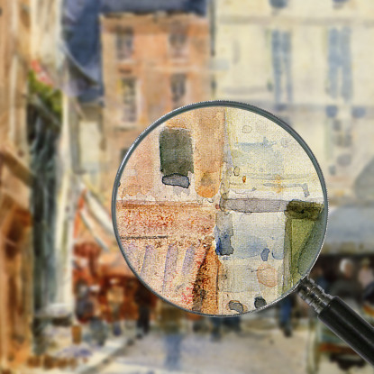 Scena Di Strada In Olanda Frances Hodgkins fhd36 quadro stampato su tela