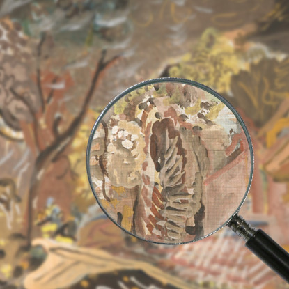 La Croft House Bradford Su Tone Taunton Somerset Frances Hodgkins fhd37 quadro stampato su tela