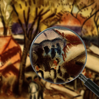 La Fiera In Riva Al Mare Frances Hodgkins fhd38 quadro stampato su tela