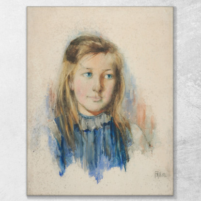 La Ragazza Dai Capelli Biondi Frances Hodgkins fhd39 quadro stampato su tela
