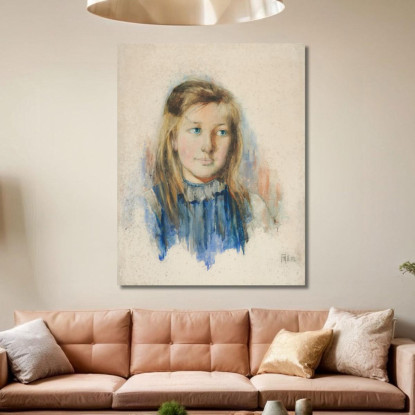 La Ragazza Dai Capelli Biondi Frances Hodgkins fhd39 quadro stampato su tela