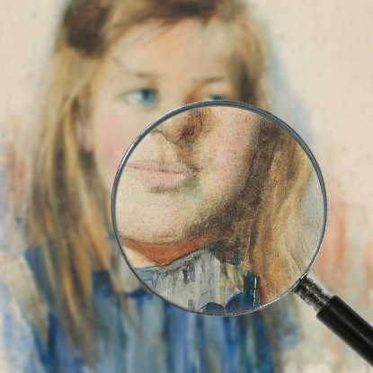 La Ragazza Dai Capelli Biondi Frances Hodgkins fhd39 quadro stampato su tela