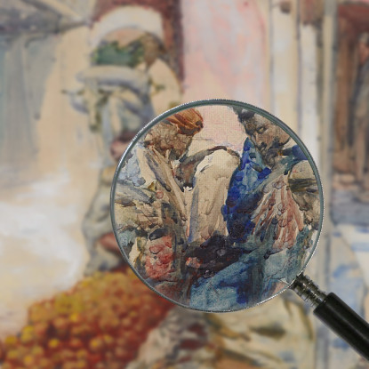 I Venditori Di Arance Tangeri Frances Hodgkins fhd44 quadro stampato su tela