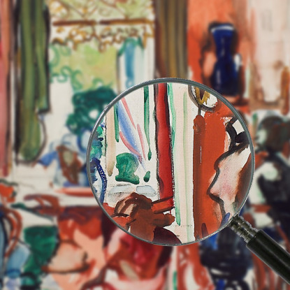 La Lezione Di Pianoforte Frances Hodgkins fhd45 quadro stampato su tela