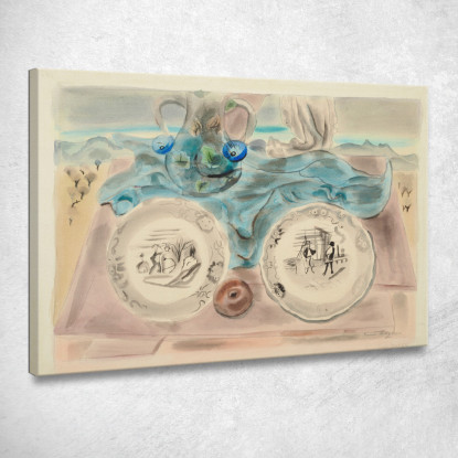 Due Piatti Frances Hodgkins fhd49 quadro stampato su tela