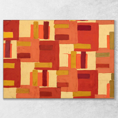 Senza Titolo Design Tessile N. Iv Frances Hodgkins fhd53 quadro stampato su tela