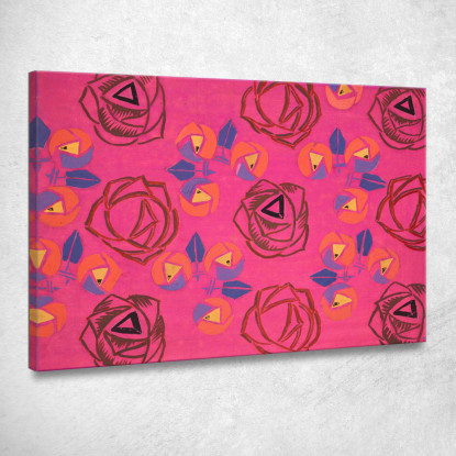 Senza Titolo Design Tessile N. V Frances Hodgkins fhd54 quadro stampato su tela