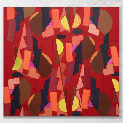 Senza Titolo Disegno Tessile N. Vi Frances Hodgkins fhd55 quadro stampato su tela