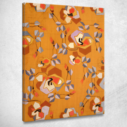 Senza Titolo Design Tessile N. Vii Frances Hodgkins fhd56 quadro stampato su tela