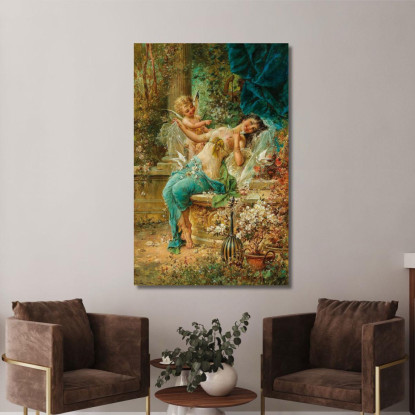 Sconfitto Hans Zatzka hzt12 quadro stampato su tela