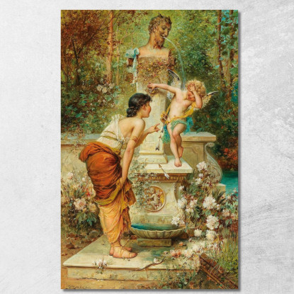 Arroganza Punita Hans Zatzka hzt13 quadro stampato su tela