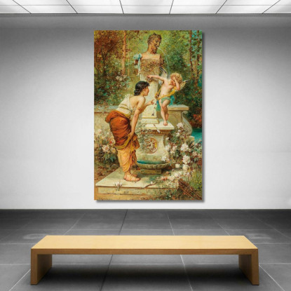 Arroganza Punita Hans Zatzka hzt13 quadro stampato su tela