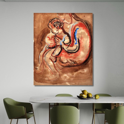 Madre E Figlio Frances Hodgkins fhd58 quadro stampato su tela