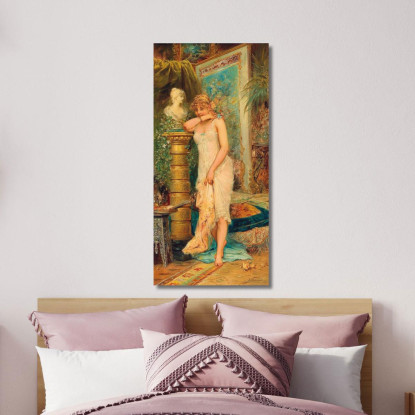 Nell'Atelier La Modella Timida Hans Zatzka hzt27 quadro stampato su tela