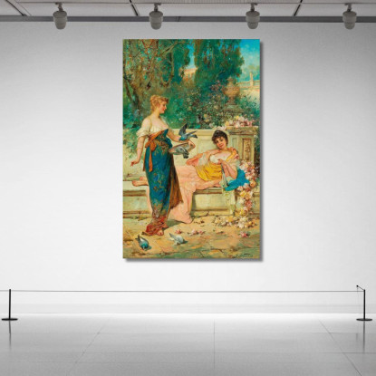 Ore Di Svago Hans Zatzka hzt30 quadro stampato su tela