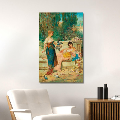 Ore Di Svago Hans Zatzka hzt30 quadro stampato su tela