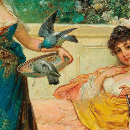 Ore Di Svago Hans Zatzka hzt30 quadro stampato su tela