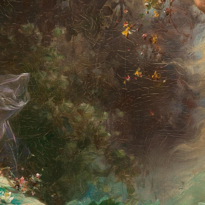 Ninfe All'Alba Hans Zatzka hzt36 quadro stampato su tela