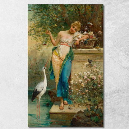 Bellezza Orientale Hans Zatzka hzt38 quadro stampato su tela
