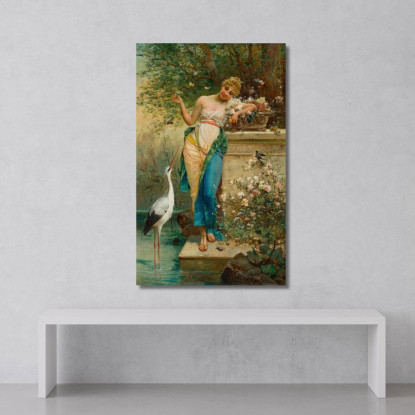 Bellezza Orientale Hans Zatzka hzt38 quadro stampato su tela