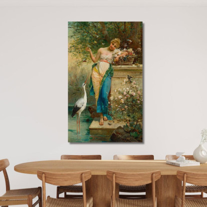 Bellezza Orientale Hans Zatzka hzt38 quadro stampato su tela