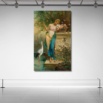 Bellezza Orientale Hans Zatzka hzt38 quadro stampato su tela