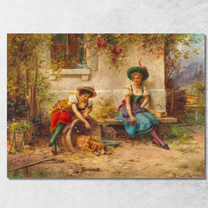 Tormentatori Hans Zatzka hzt40 quadro stampato su tela