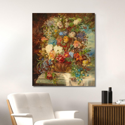 Fiori Estivi Su Una Sporgenza Hans Zatzka hzt44 quadro stampato su tela