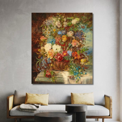 Fiori Estivi Su Una Sporgenza Hans Zatzka hzt44 quadro stampato su tela