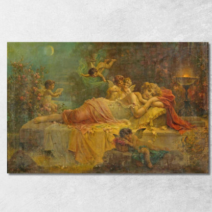Sogni D'Oro Hans Zatzka hzt45 quadro stampato su tela